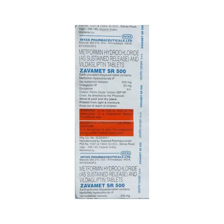 Zavamet SR 500 mg/50 mg Tablet 10's