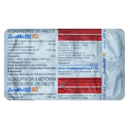 Zavamet OD 1000 Tablet 10's