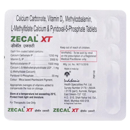 Zecal XT Tablet 15's
