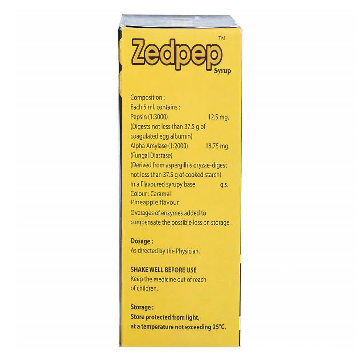 Zedpep Syrup 200 ml, Pack of 1 SYRUP Zedpep Syrup 200 ml, Pack of 1 SYRUP