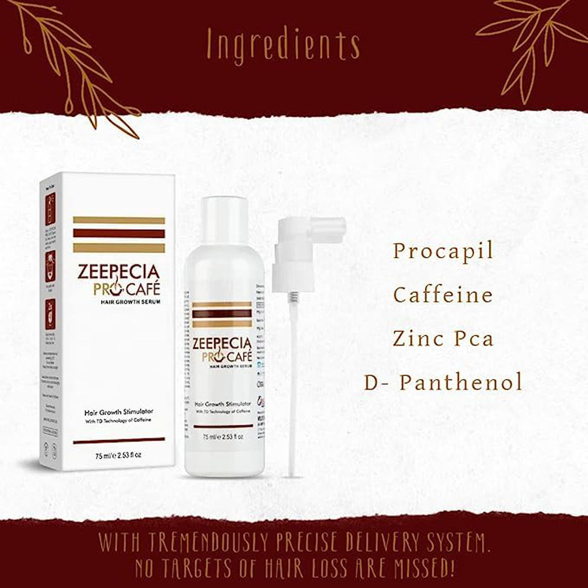 Zeepecia Pro Cafe Hair Growth Serum 75 ml Price, Uses, Side Effects