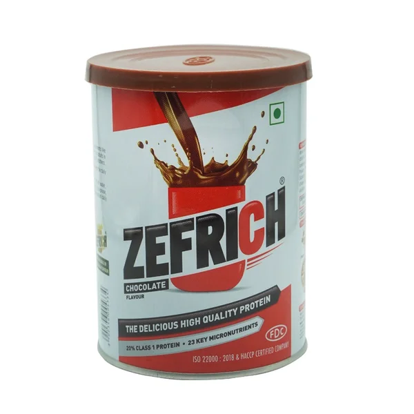 Zefrich Chocolate Flavour Powder, 200 gm Tin