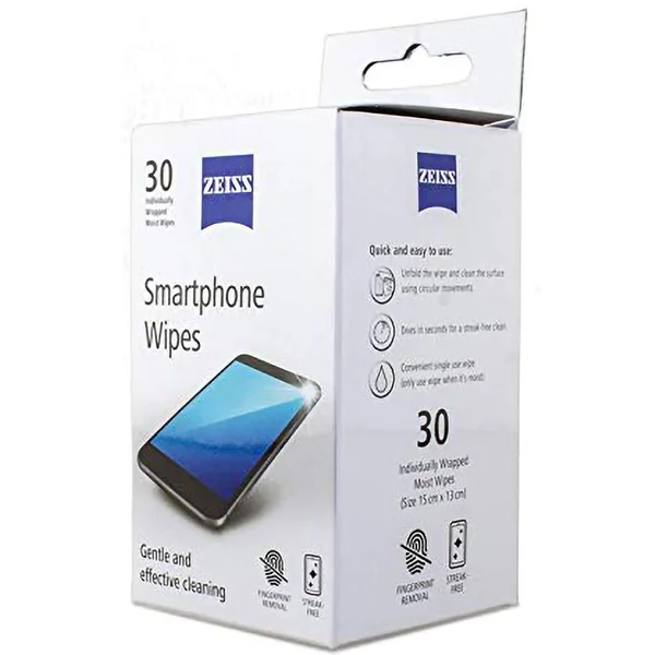 Zeiss Smartphone Wipes 15X13cm, 10 Count, Pack of 1