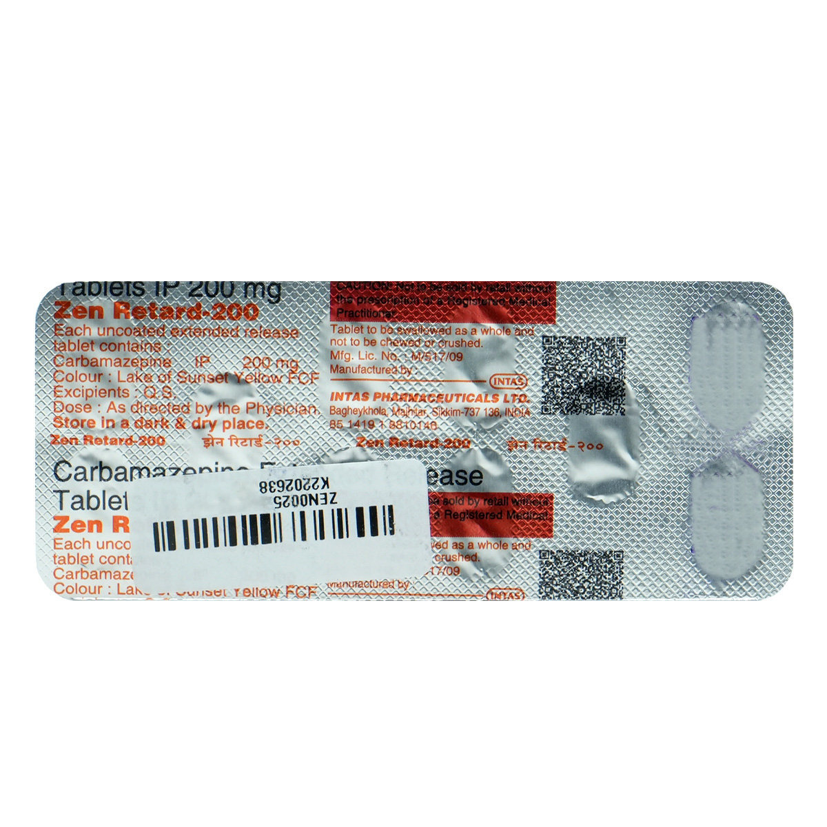 Zen Retard-200 Tablet 10's, Pack of 10 TABLETS Zen Retard-200 Tablet 10's, Pack of 10 TABLETS