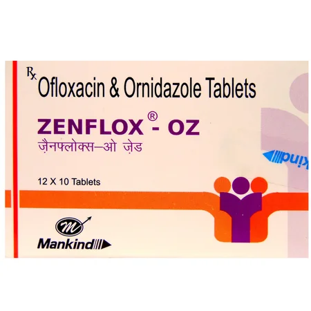 Zenflox-OZ 200 mg/500 mg Tablet 10's