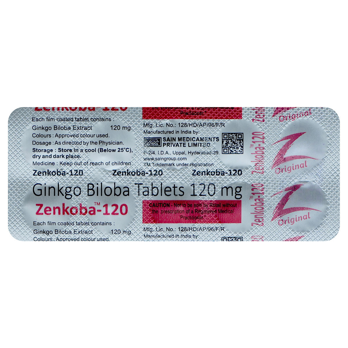 Zenkoba-120 Tablet 10's, Pack of 10 TabletS Zenkoba-120 Tablet 10's, Pack of 10 TabletS