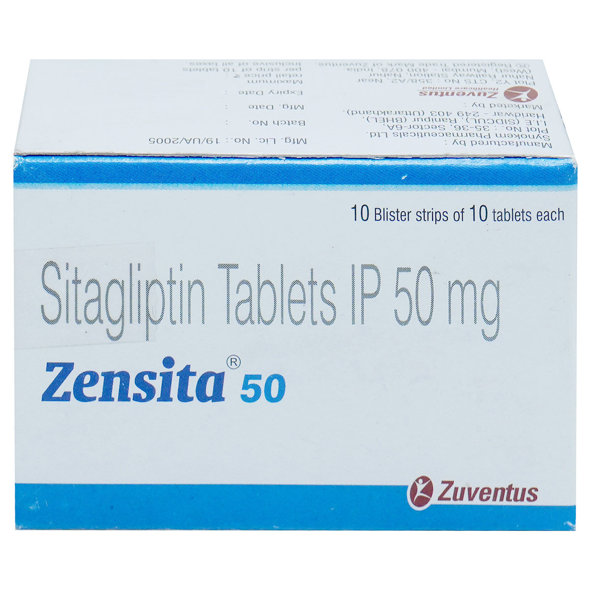 Zensita 50 Tablet 10's, Pack of 10 TabletS Zensita 50 Tablet 10's, Pack of 10 TabletS