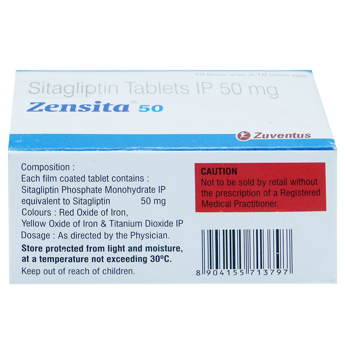 Zensita 50 Tablet 10's, Pack of 10 TabletS Zensita 50 Tablet 10's, Pack of 10 TabletS