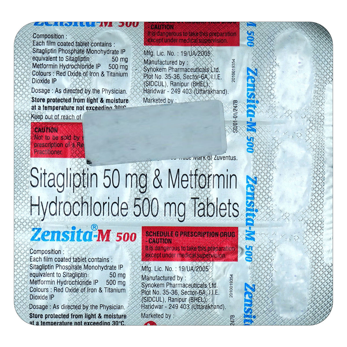 Zensita-M 500 Tablet | Uses, Side Effects, Price | Apollo Pharmacy