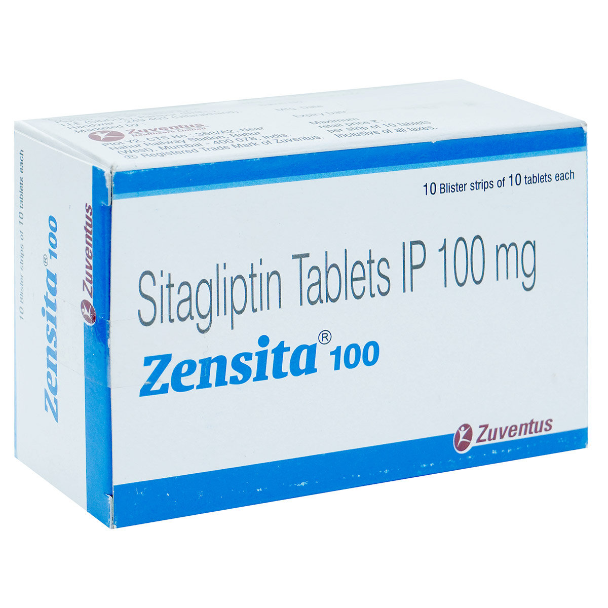 Zensita 100 Tablet 10's, Pack of 10 TabletS Zensita 100 Tablet 10's, Pack of 10 TabletS