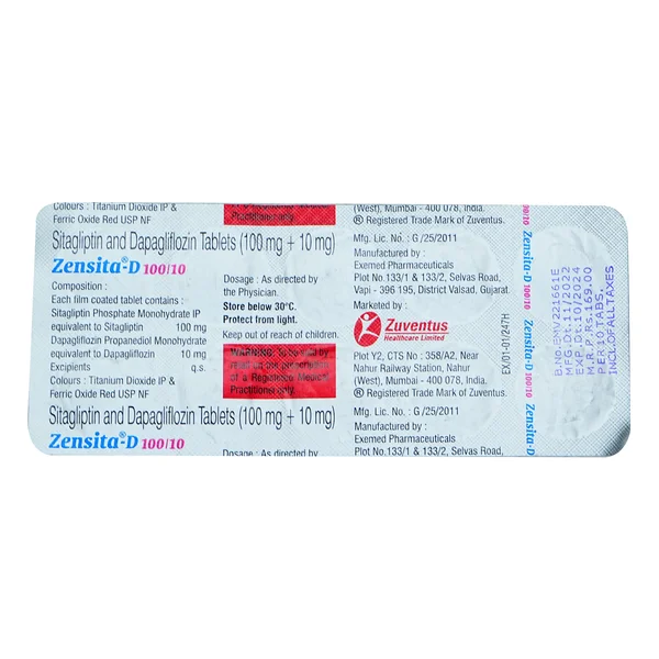 Zensita-D 100/10 Tablet 10's