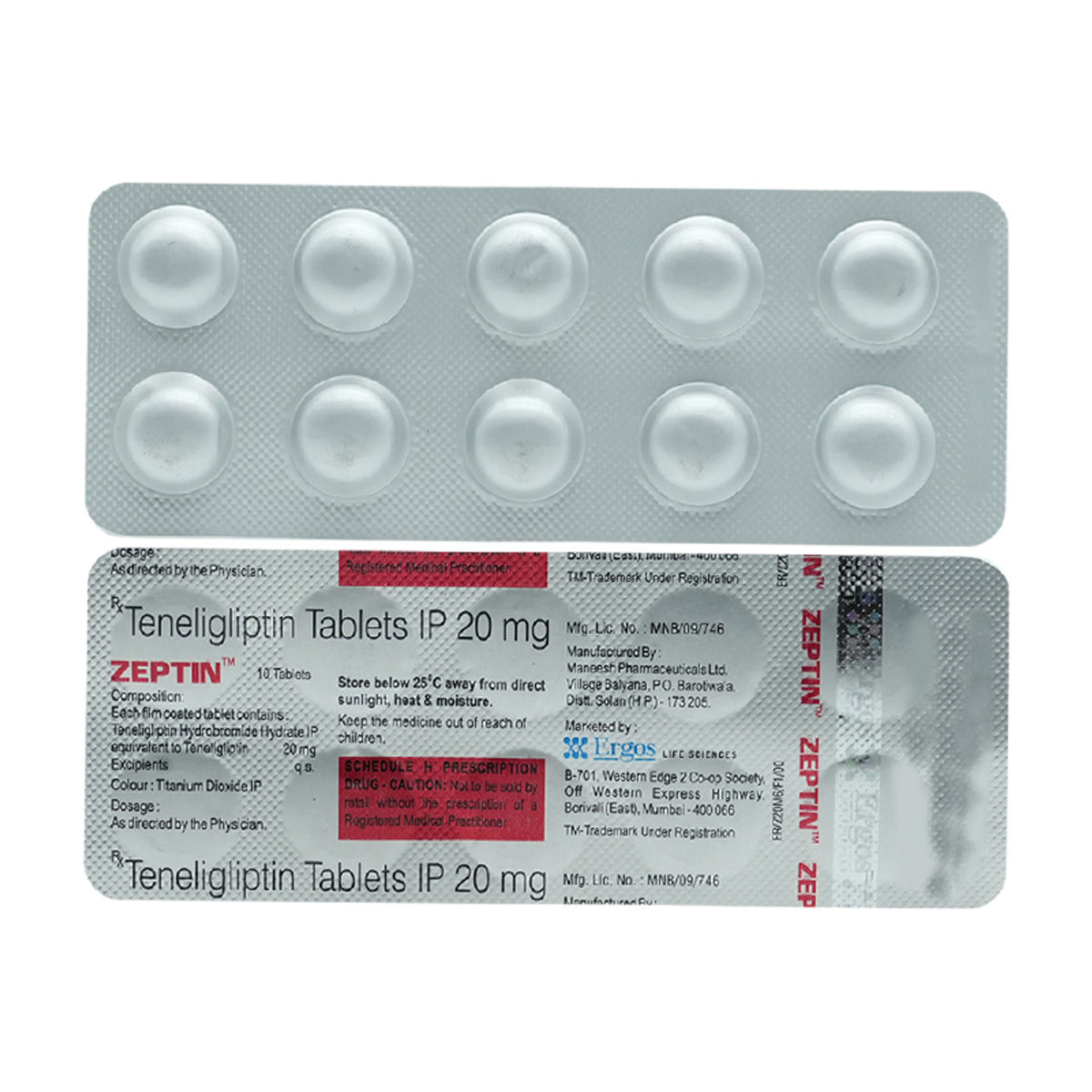 Zeptin 20mg Tablet 10's Price, Uses, Side Effects, Composition - Apollo ...