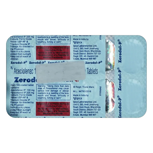 Zerodol-P Tablet 10's, Pack of 10 TABLETS