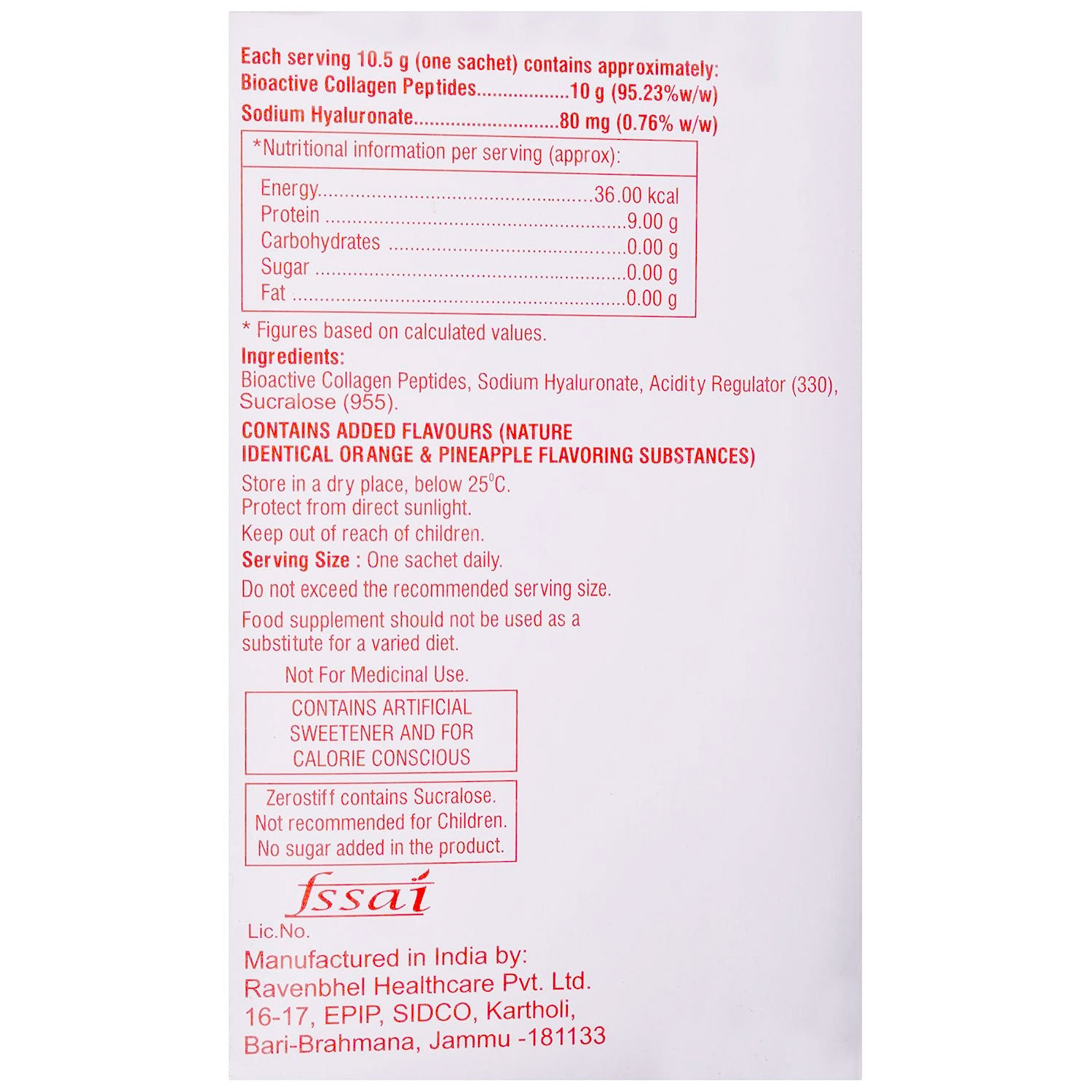 Zerostiff Sachet 10.5 gm, Pack of 1 POWDER Zerostiff Sachet 10.5 gm, Pack of 1 POWDER