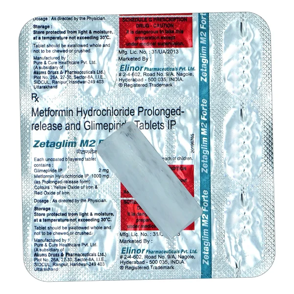 Zetaglim M2 Forte Tablet 15's