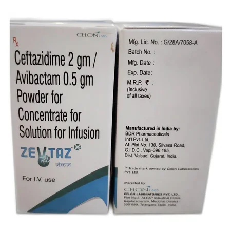 Zevtaz 2 gm/0.5 gm Injection 1's