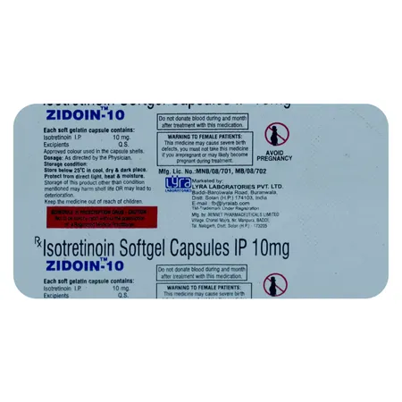 Zidoin-10 Capsule 10's