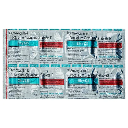 Zifcy 625 mg Tablet 10's