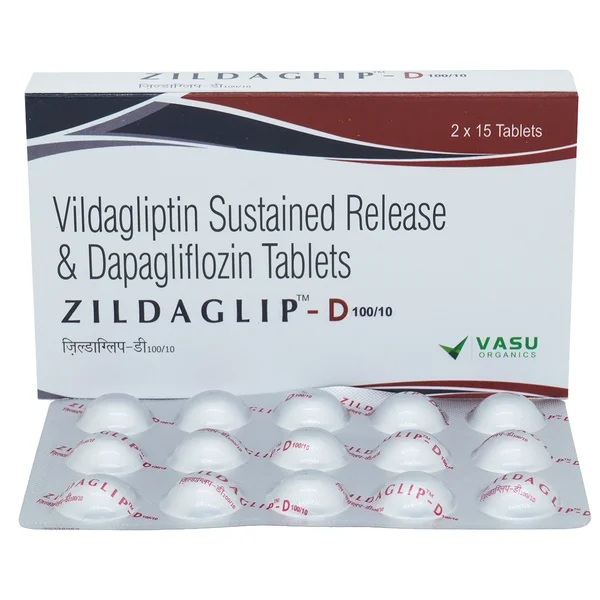 Zildaglip-D 100/10 Tablet 15's