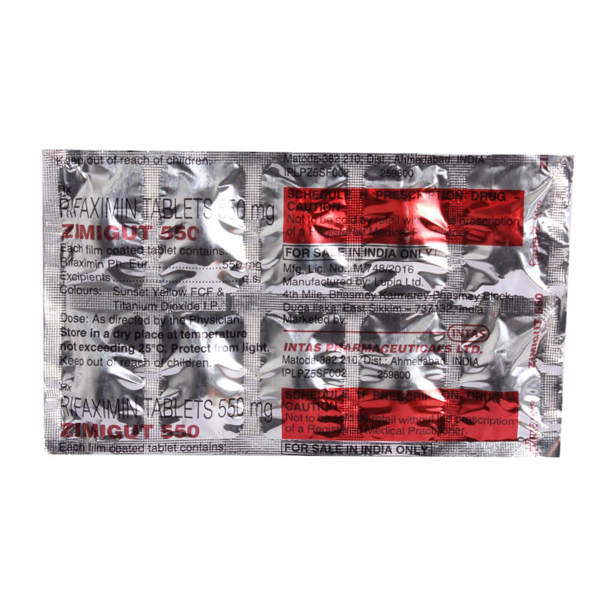 Zimigut 550 Tablet 10's, Pack of 10 TABLETS Zimigut 550 Tablet 10's, Pack of 10 TABLETS