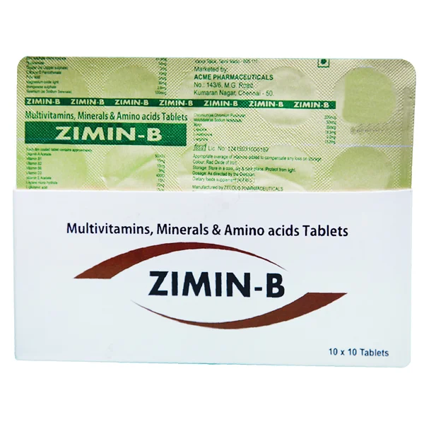 Zimin-B Tab 10'S, Pack of 10