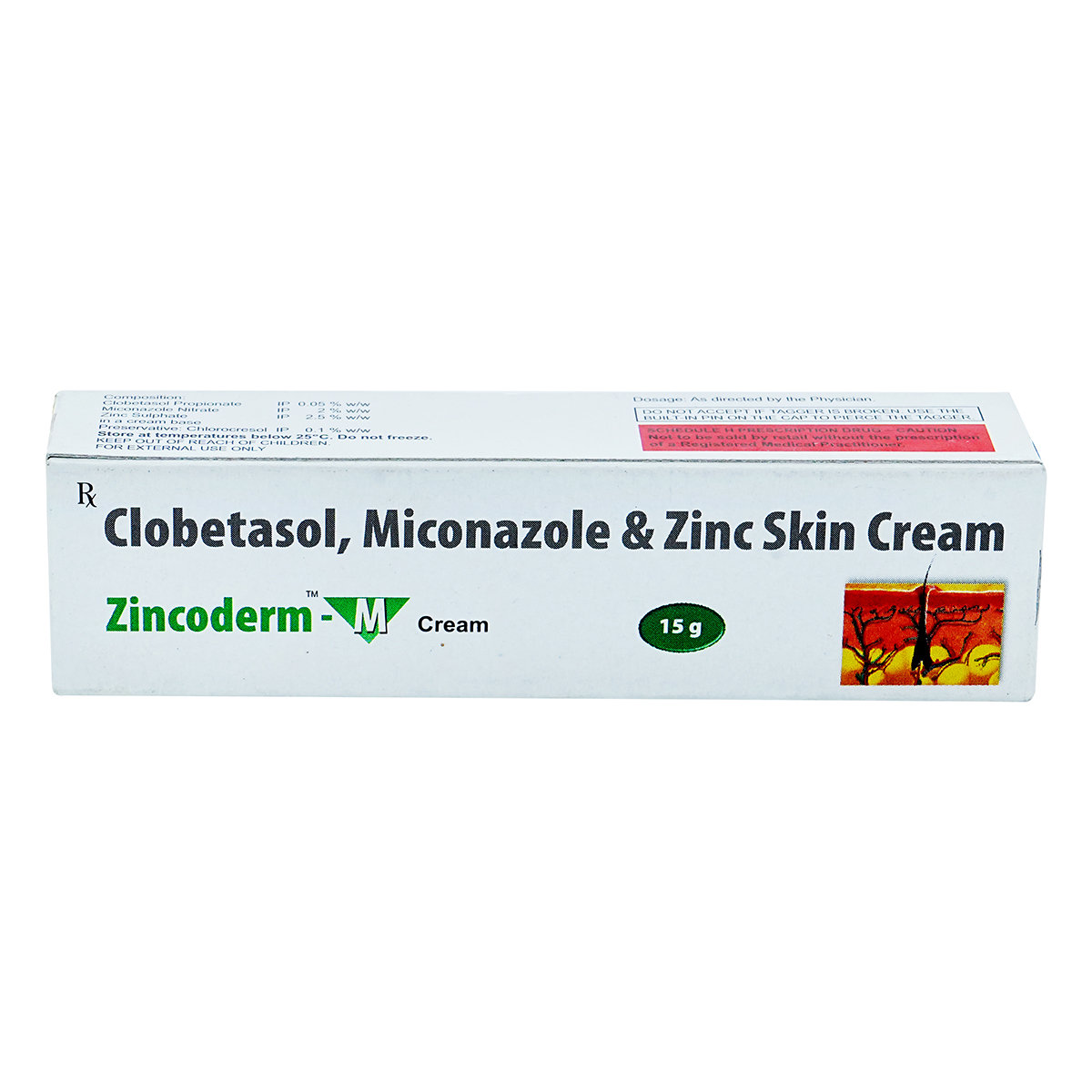 ZINCODERM M CREAM 15GM, Pack of 1 OINTMENT ZINCODERM M CREAM 15GM, Pack of 1 OINTMENT