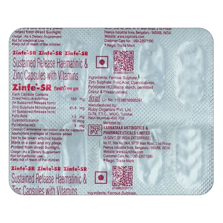 ZINFE SR CAPSULE