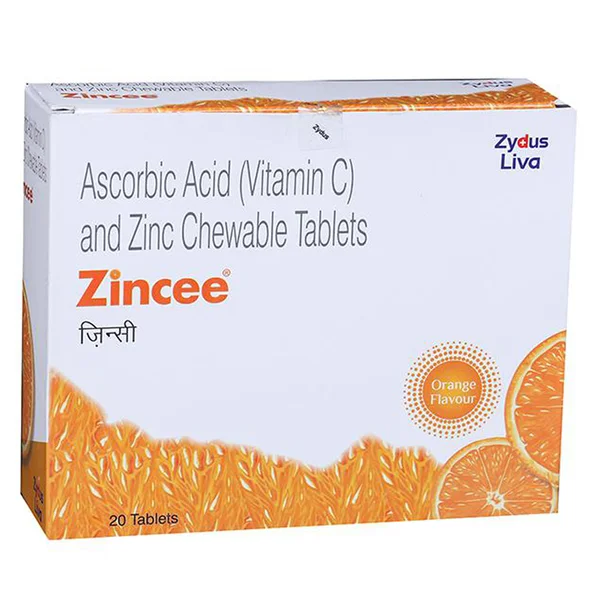 Zincee Orange Chewable Tablet 20's