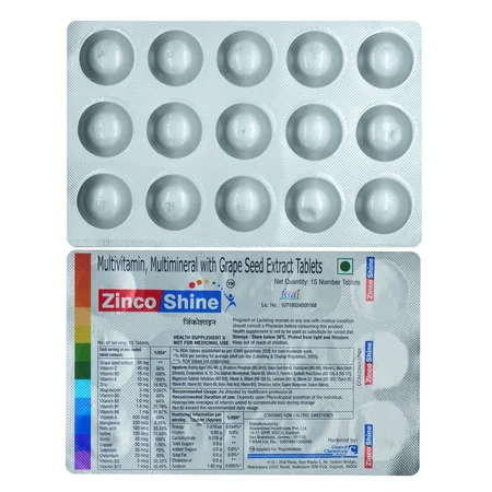 Zinco Shine Tablet 15's
