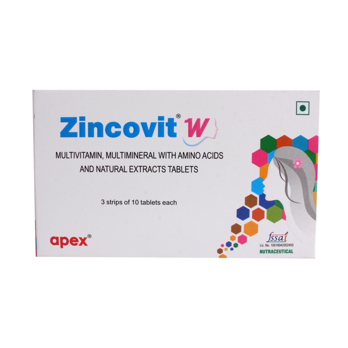 Zincovit W 10's, Pack of 10 Zincovit W 10's, Pack of 10