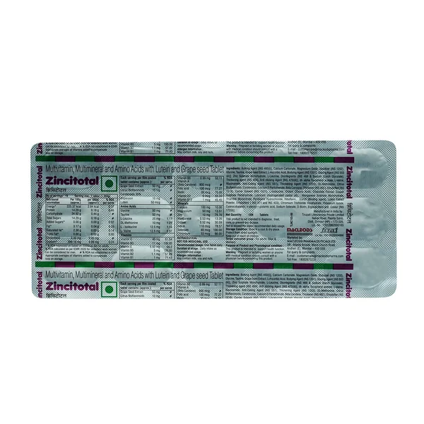 Zincitotal Tablet 15's