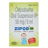 Zipod 50 mg Dry Syrup 50 ml, Pack of 1 Syrup