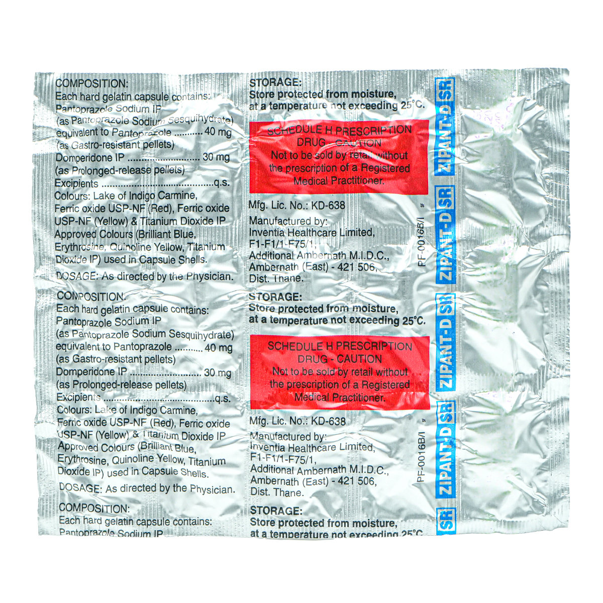 Zipant-DSR 30 mg/40 mg Capsule 15's, Pack of 15 Zipant-DSR 30 mg/40 mg Capsule 15's, Pack of 15