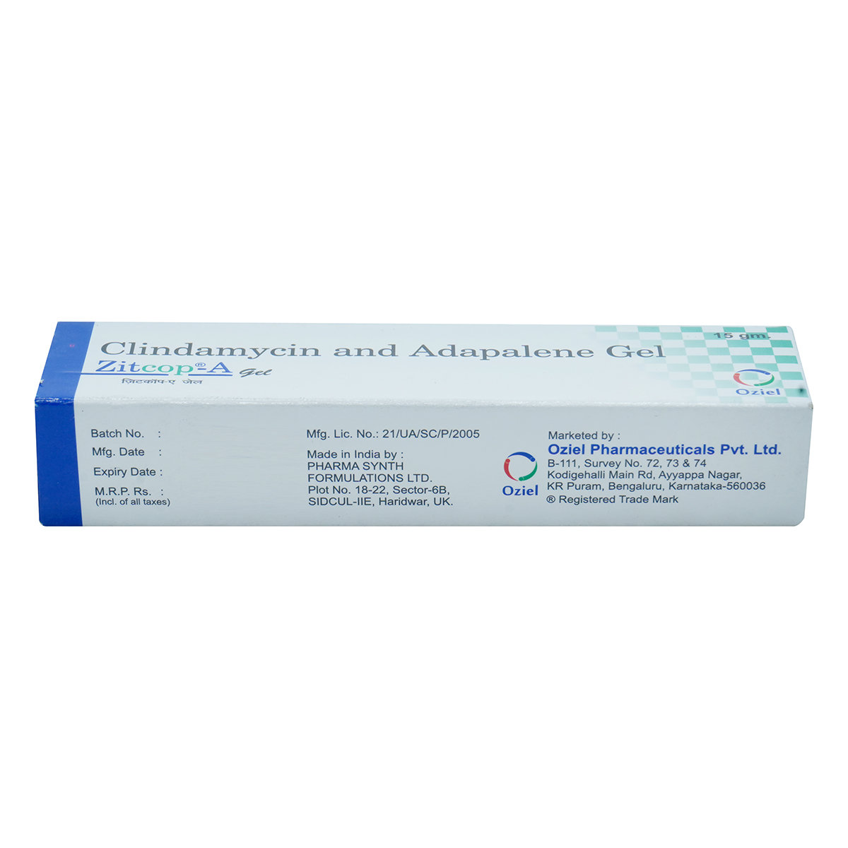 Zitcop-A Gel 15 gm, Pack of 1 GEL Zitcop-A Gel 15 gm, Pack of 1 GEL