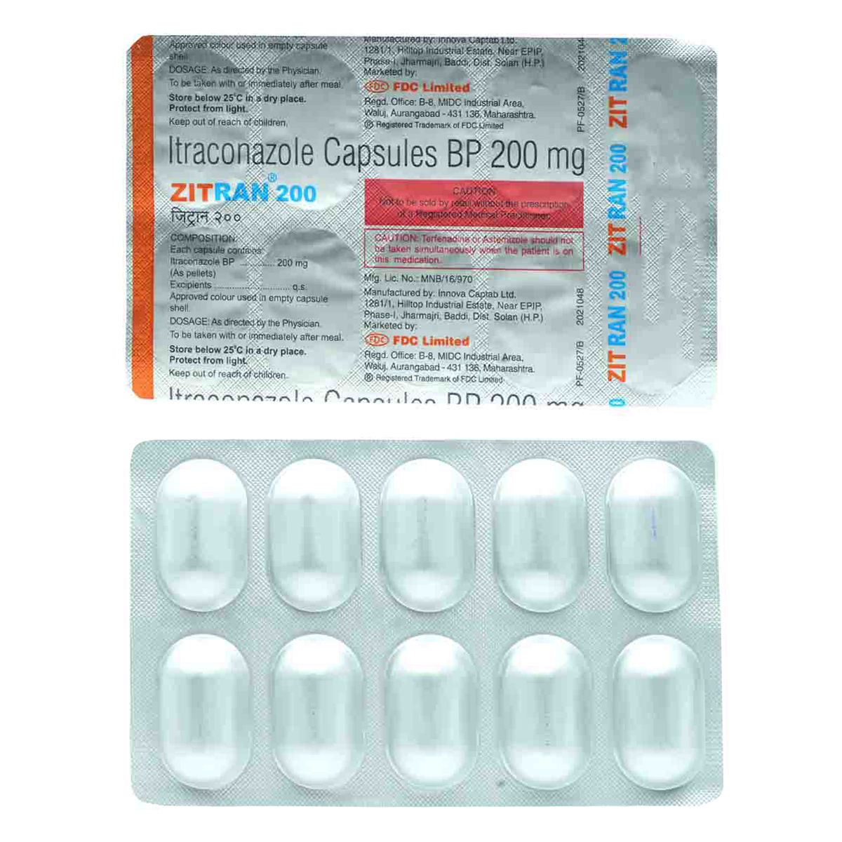 Buy Zitran 200 mg Capsule 10's Online