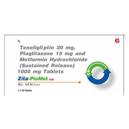 Buy Zita-Piomet 1000 Tablet 10's Online