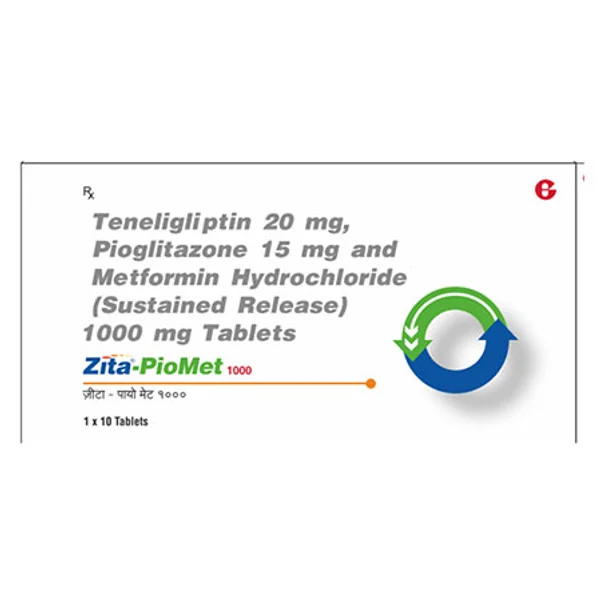 Zita-Piomet 1000 Tablet 10's, Pack of 10 TABLETS