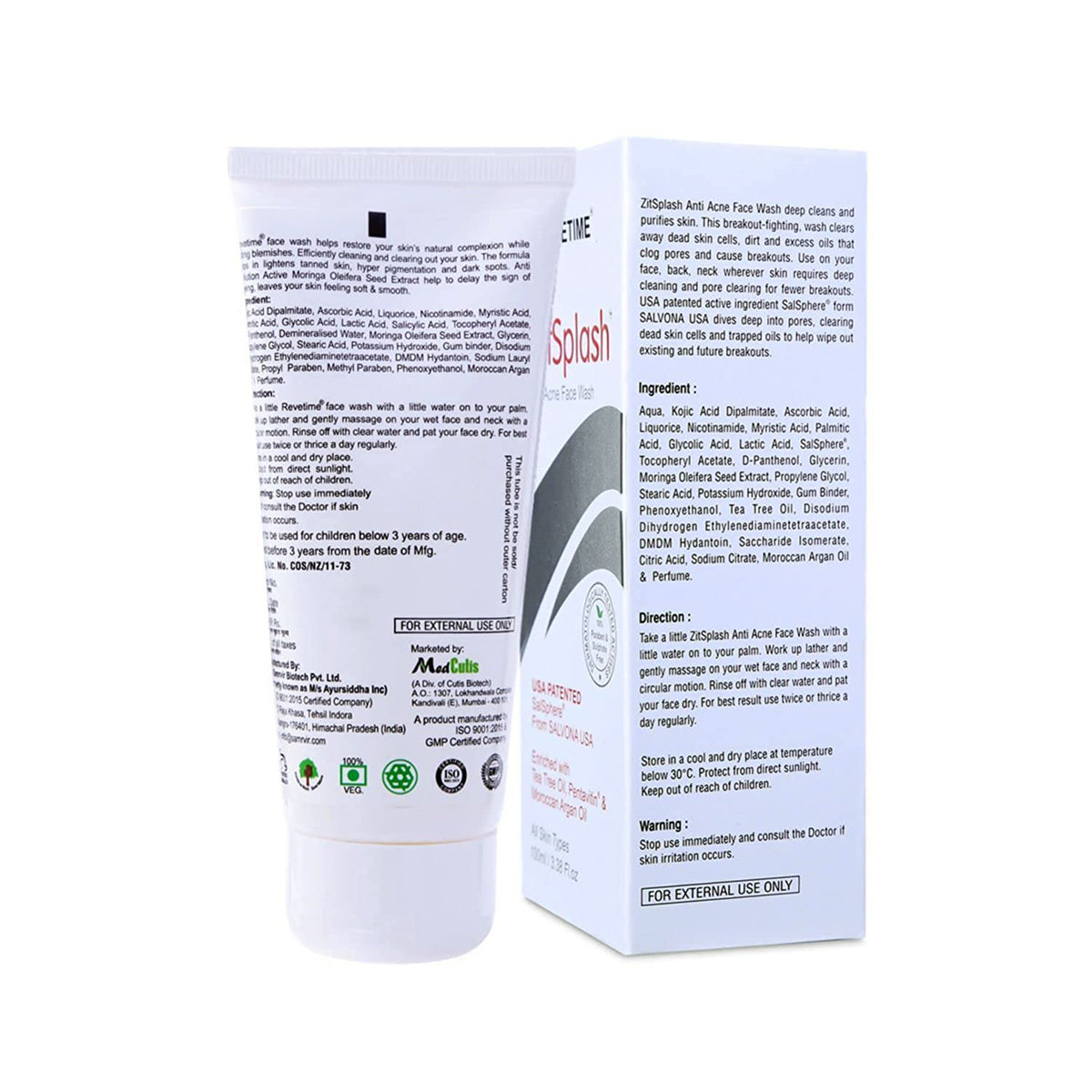 Zitsplash Anti Acne Face Wash 100 ml, Pack of 1 Zitsplash Anti Acne Face Wash 100 ml, Pack of 1