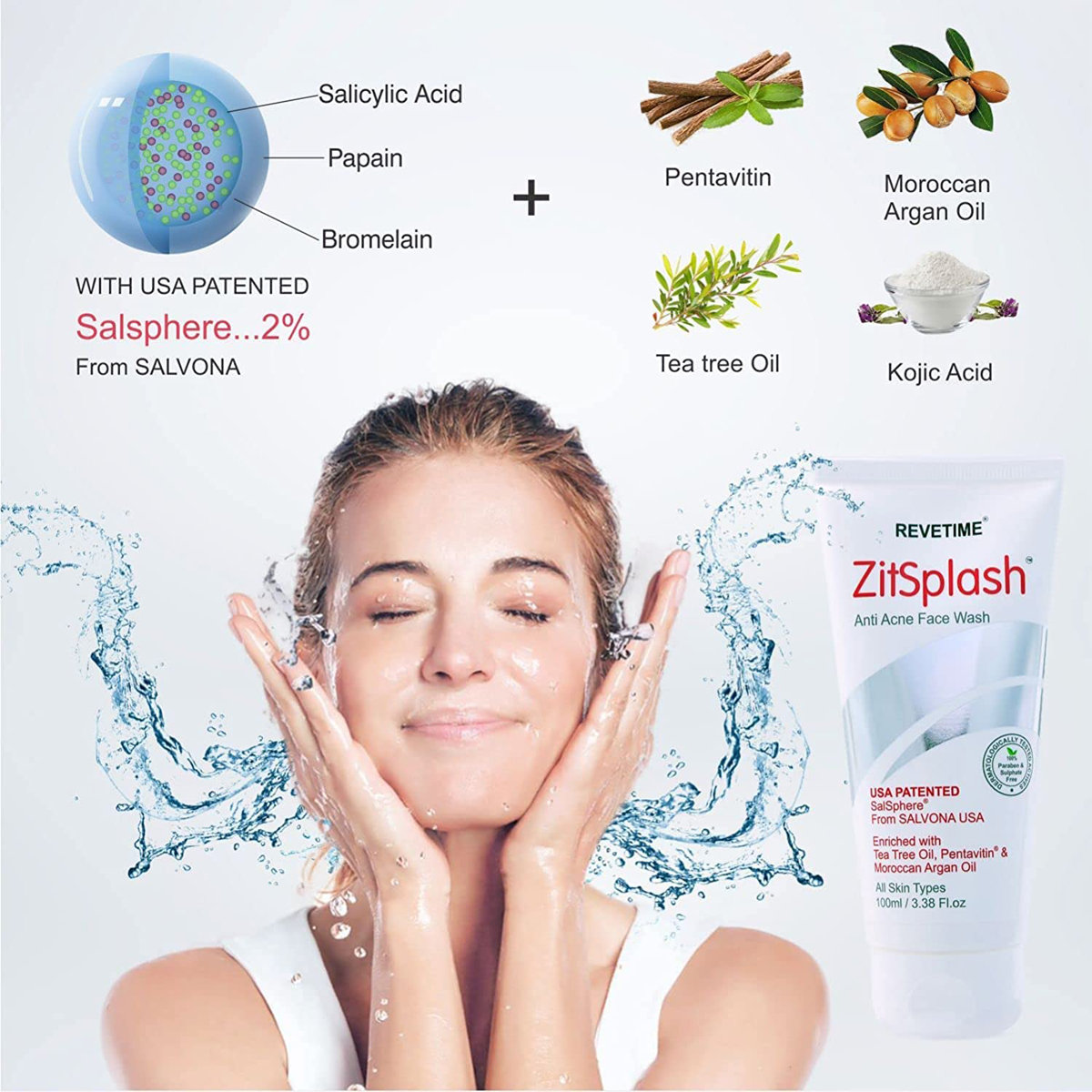 Zitsplash Anti Acne Face Wash 100 ml, Pack of 1 Zitsplash Anti Acne Face Wash 100 ml, Pack of 1