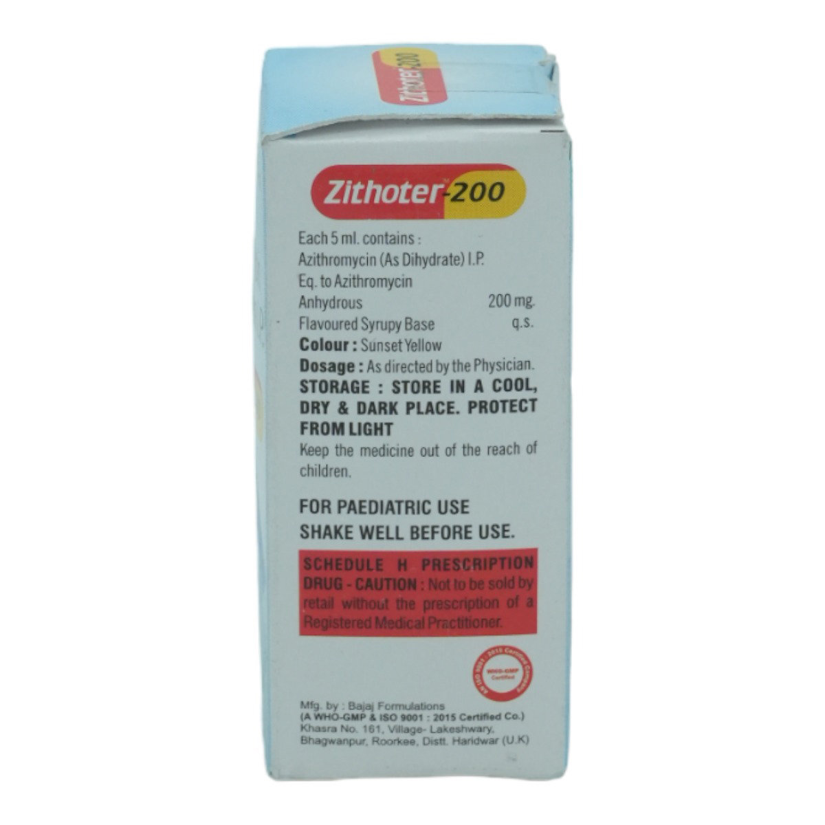 Zithoter-200 Suspension 15 ml, Pack of 1 Suspension Zithoter-200 Suspension 15 ml, Pack of 1 Suspension