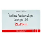 Zixflam New Tablet 10's, Pack of 10 TabletS