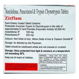 Zixflam New Tablet 10's, Pack of 10 TabletS