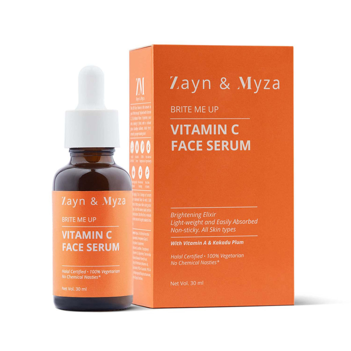 ZM Vitamin C Face Serum 30 ml | With Vitamin A & Kakadu Plum | Skin Brightening Lotion | Non Sticky & Lightweight Formula | For All Skin Type, Pack of 1 ZM Vitamin C Face Serum 30 ml | With Vitamin A & Kakadu Plum | Skin Brightening Lotion | Non Sticky & Lightweight Formula | For All Skin Type, Pack of 1