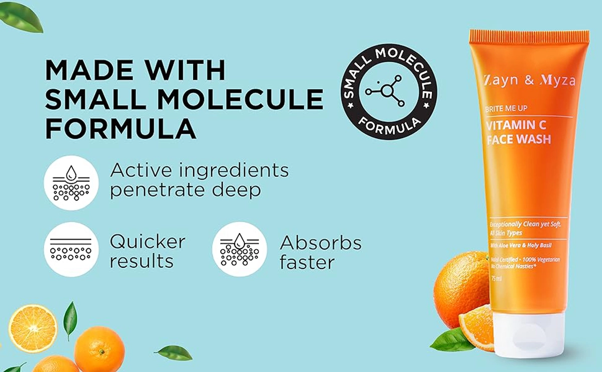 ZM Vitamin C Face Wash 75 ml With Aloe Vera & Holi Basil Brightens