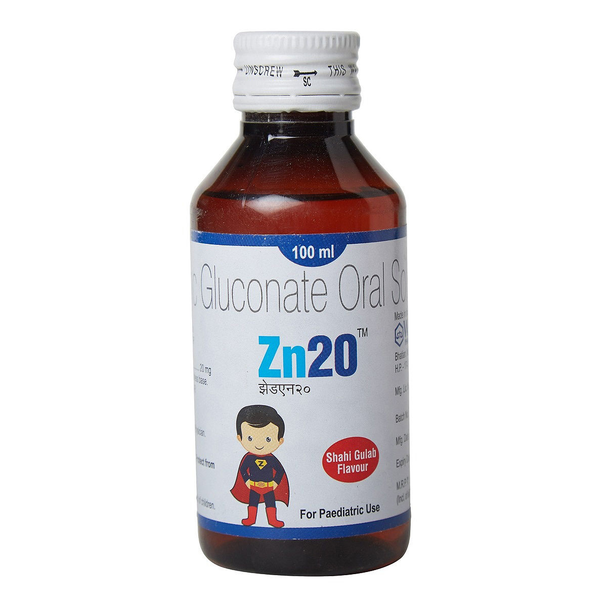 Buy ZN20 Oral Solution 100 ml Online
