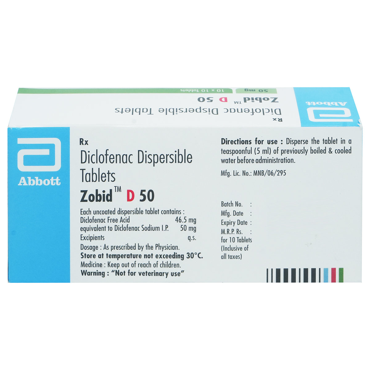 Zobid D 50 Tablet 10's, Pack of 10 TabletS Zobid D 50 Tablet 10's, Pack of 10 TabletS