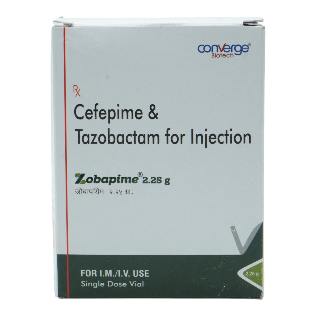 Zobapime 2.25 gm Injection 1's, Pack of 1 Zobapime 2.25 gm Injection 1's, Pack of 1