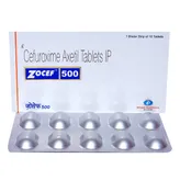 Zocef 500 Tablet 10's, Pack of 10 TABLETS