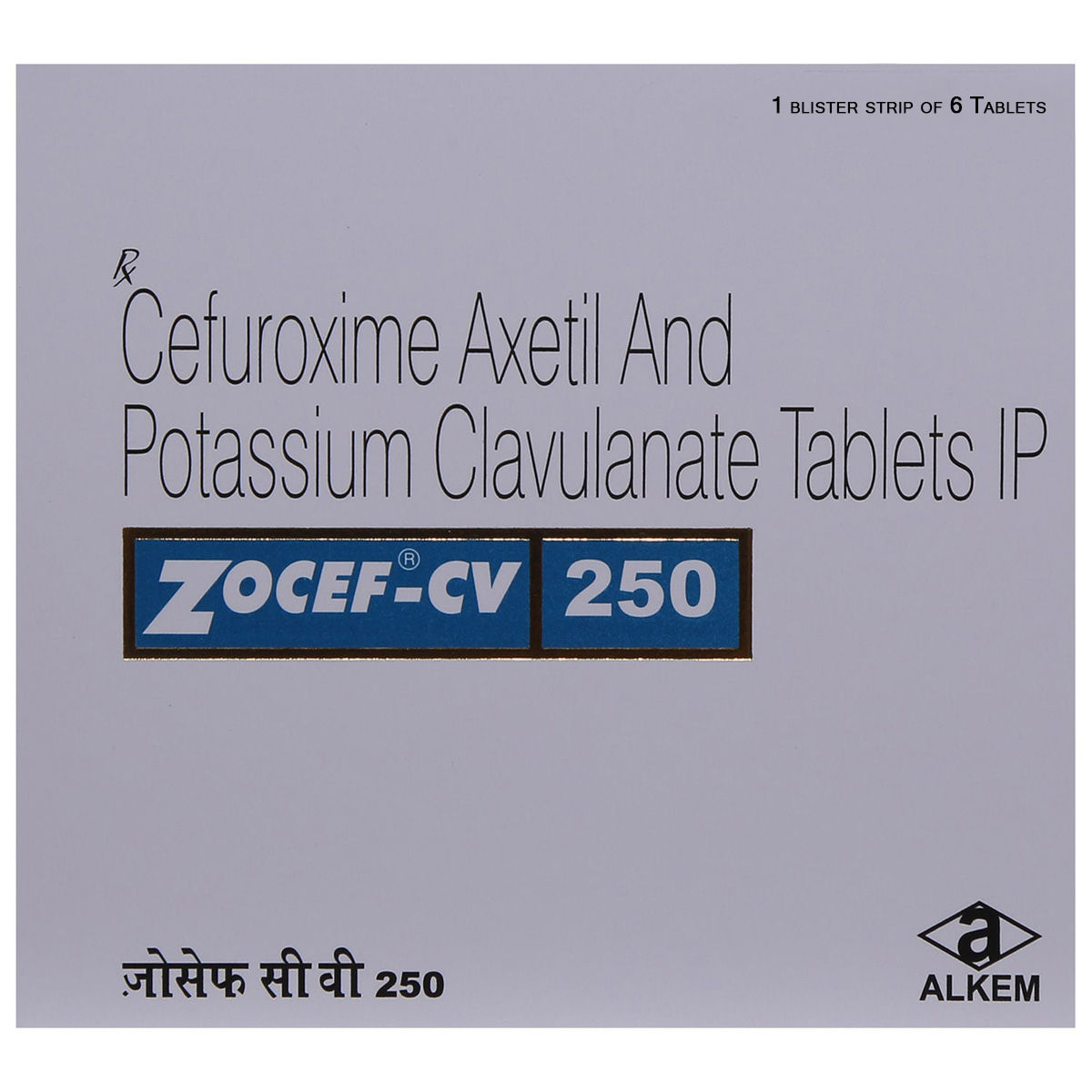 Buy Zocef CV 250 Tablet 6's Online