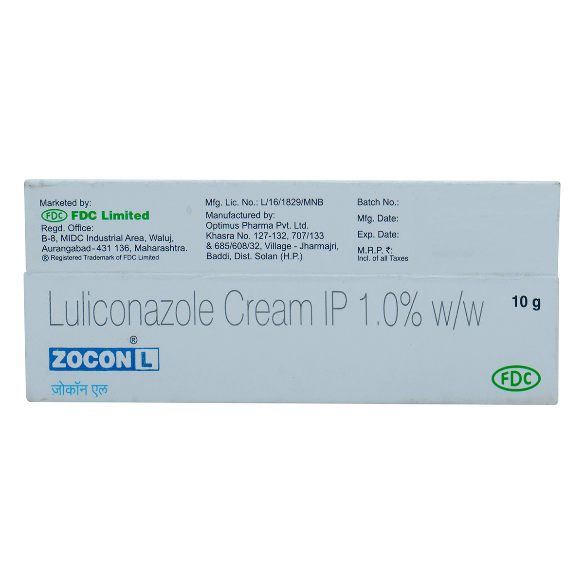 Zocon L 1% Cream 10 gm, Pack of 1 Ointment Zocon L 1% Cream 10 gm, Pack of 1 Ointment